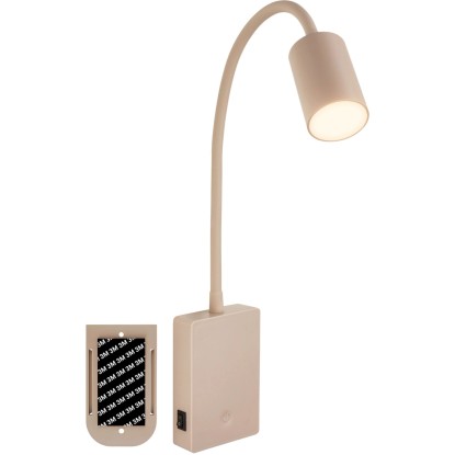 Brilo Akku-LED-Wandleuchte Smooth Beige dimmbar 3'000 K / 2 W / 150 lm Brilo Akku-LED-Wandleuchte Smooth Beige dimmbar 3'000 K / 2 W / 150 lm