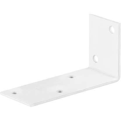 Équerre de construction en acier thermolaqué Blanc (HxlxP) 80 x 40 x 30 mm Équerre de construction en acier thermolaqué Blanc (HxlxP) 80 x 40 x 30 mm