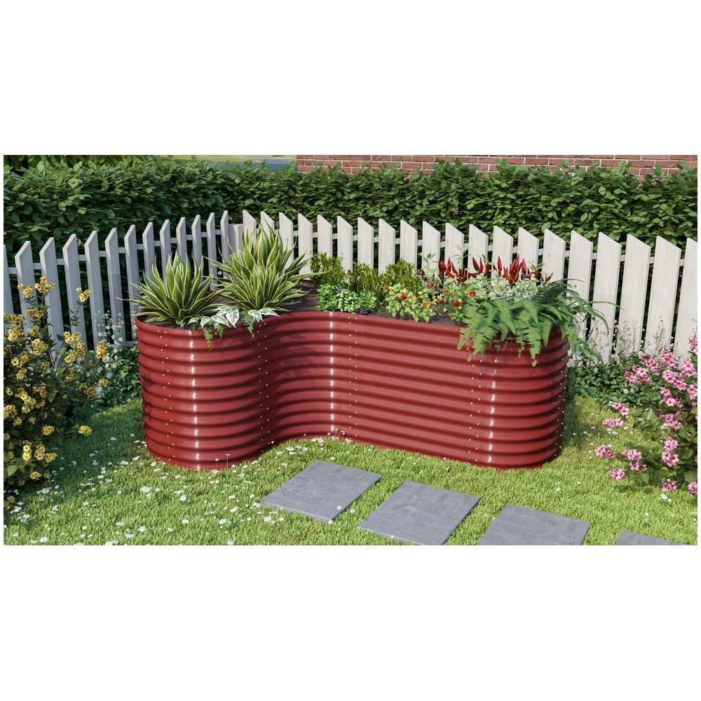 Vitavia Hochbeet Erweiterung Curve 858 Rot 80 X 80 Cm Kaufen Bei OBI