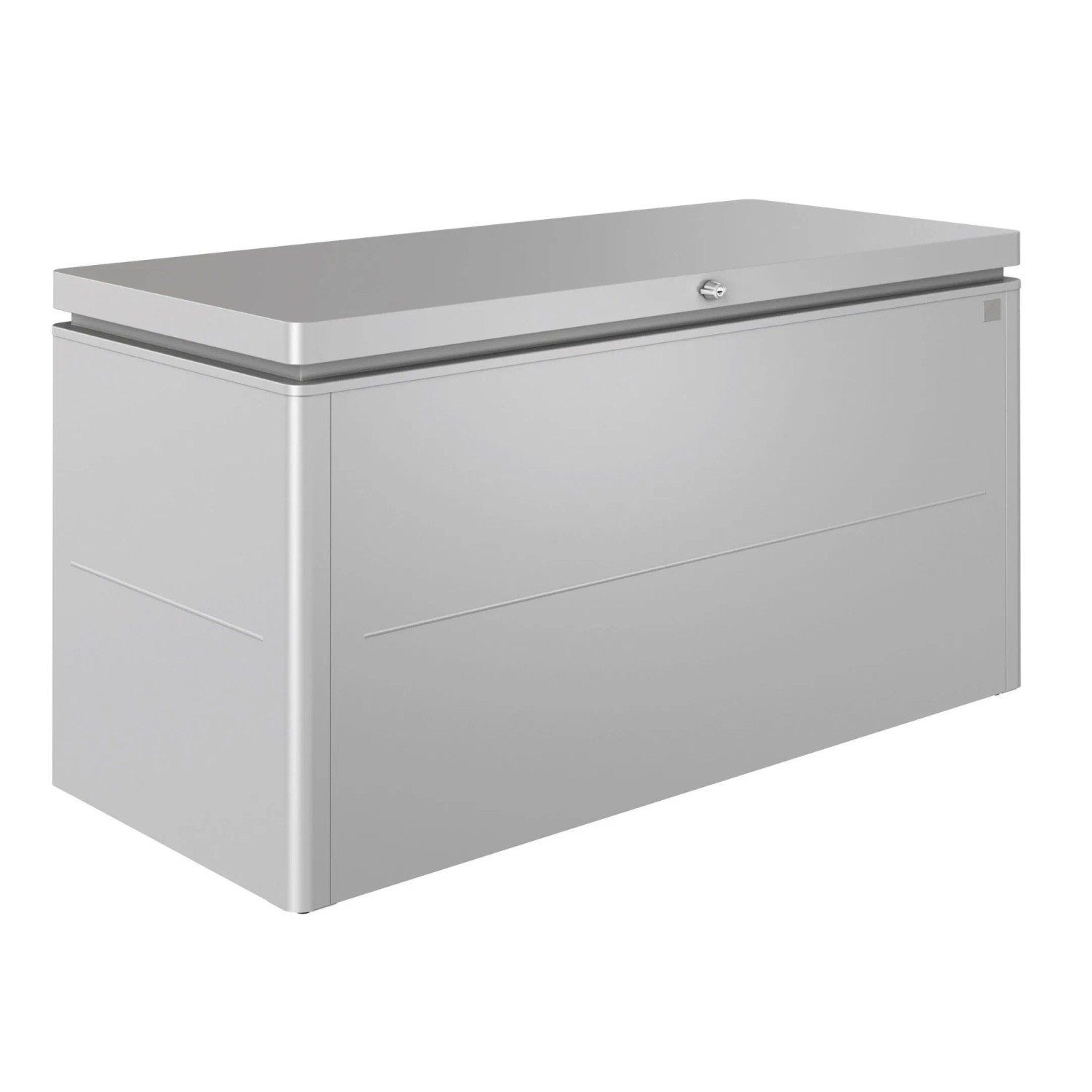 Baule da esterno LoungeBox Biohort 160x70 cm argento metallizzato Baule da esterno LoungeBox Biohort 160x70 cm argento metallizzato