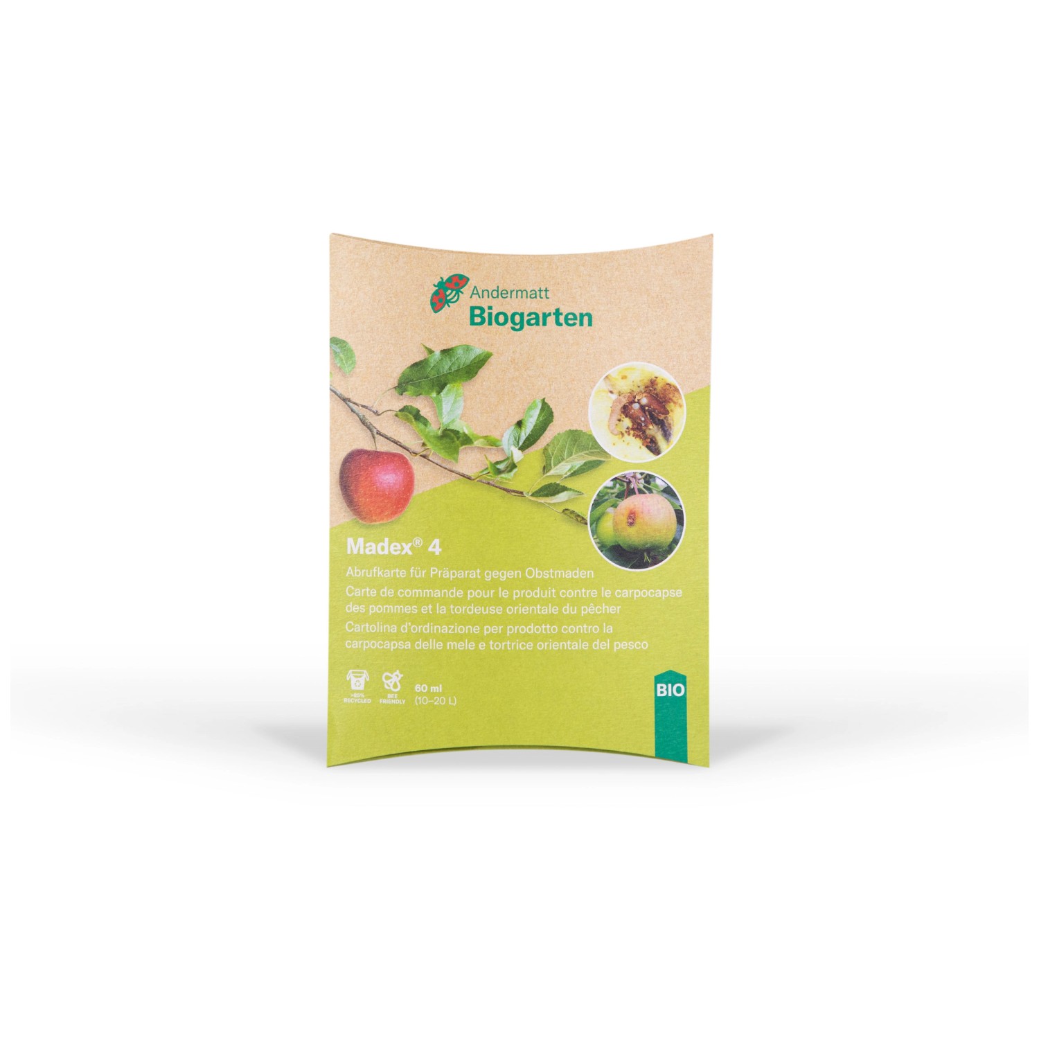 Andermatt Biogarten Abrufkarte Madex 4 gegen Obstmaden 60 ml Andermatt Biogarten Abrufkarte Madex 4 gegen Obstmaden 60 ml