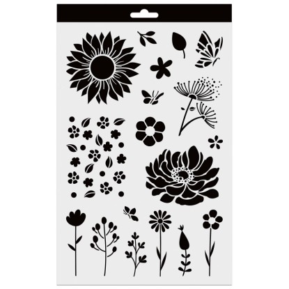 Aladine Schablone Blumen 20 x 30 cm Aladine Schablone Blumen 20 x 30 cm