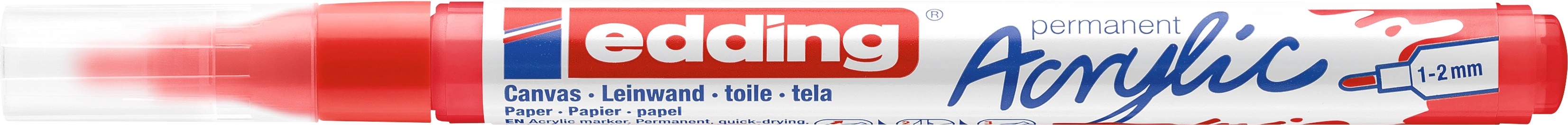 Edding 5300 Acrylmarker Fein Verkehrsrot 1 2 Mm Kaufen Bei OBI