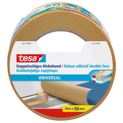 Tesa Nastro biadesivo universale 25 m x 50 mm Tesa Nastro biadesivo universale 25 m x 50 mm