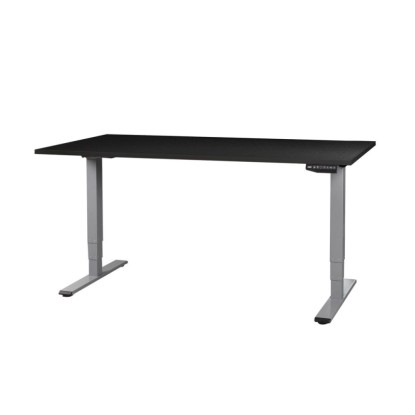 Contini Steh-Sitz-Tisch höhenverstellbar Schwarz 64,5 - 130 x 180 x 80 cm Contini Steh-Sitz-Tisch höhenverstellbar Schwarz 64,5 - 130 x 180 x 80 cm