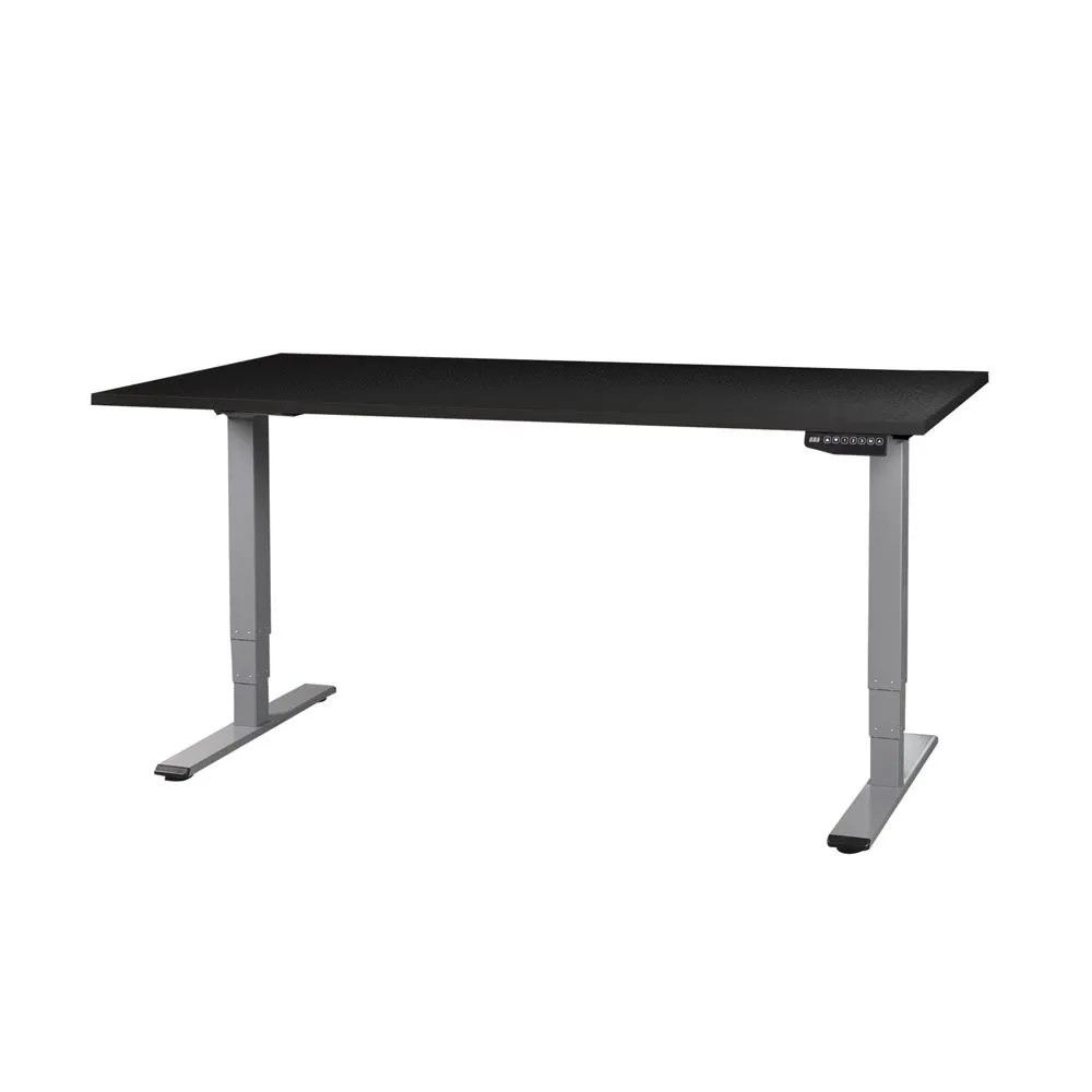Contini Steh-Sitz-Tisch höhenverstellbar Schwarz 64,5 - 130 x 180 x 80 cm Contini Steh-Sitz-Tisch höhenverstellbar Schwarz 64,5 - 130 x 180 x 80 cm
