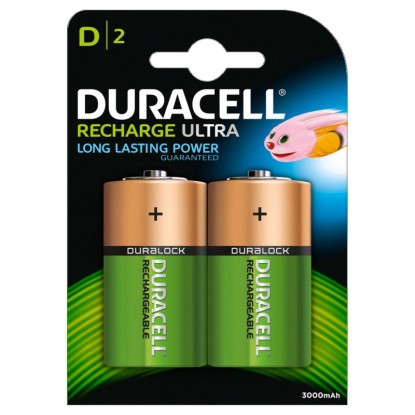 Duracell Akku-Batterie D Recharge Ultra NiMH HR20 / 3'000 mAh / 2 Stk. Duracell Akku-Batterie D Recharge Ultra NiMH HR20 / 3'000 mAh / 2 Stk.