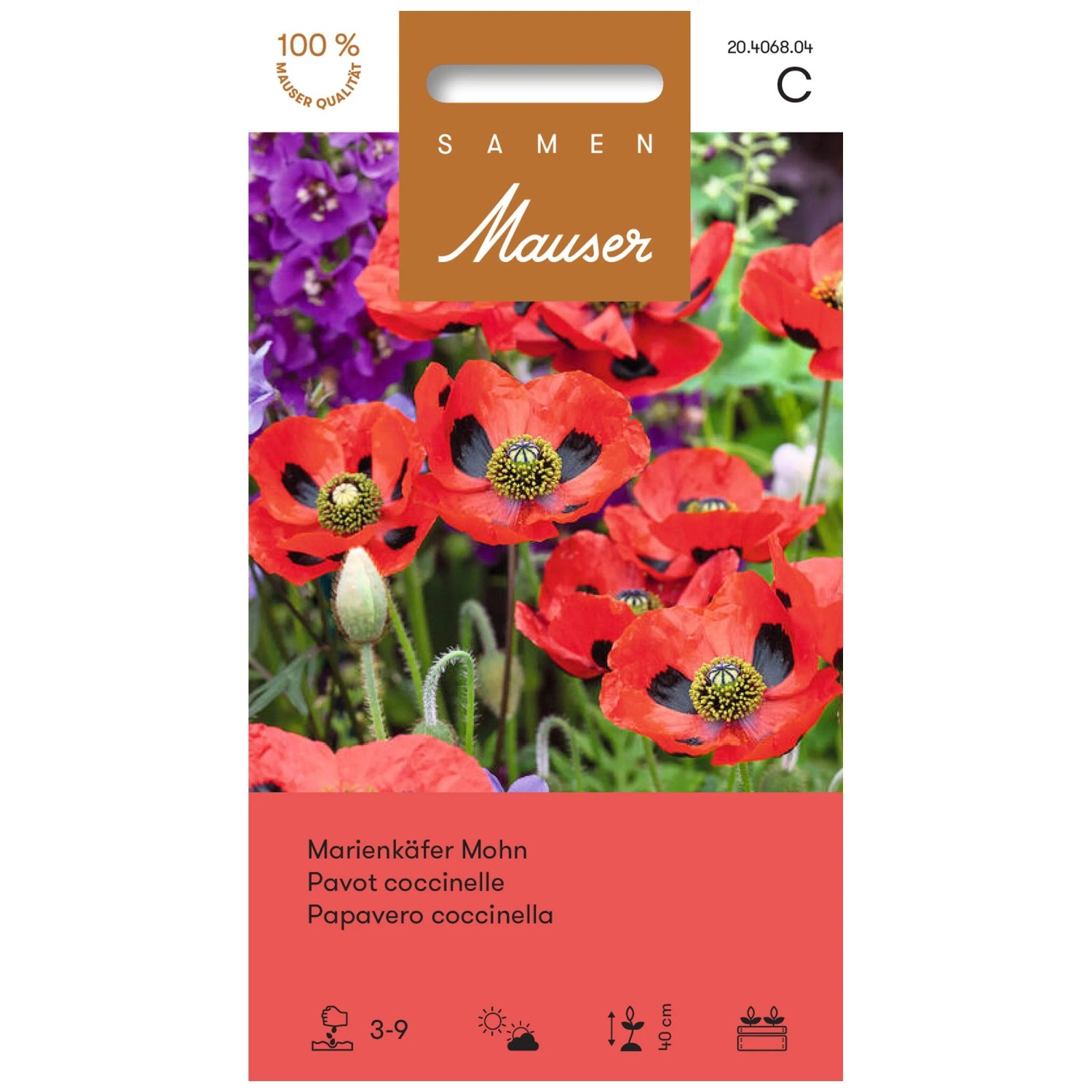 Samen Mauser Pavot coccinelle Rouge semences en vrac Samen Mauser Pavot coccinelle Rouge semences en vrac