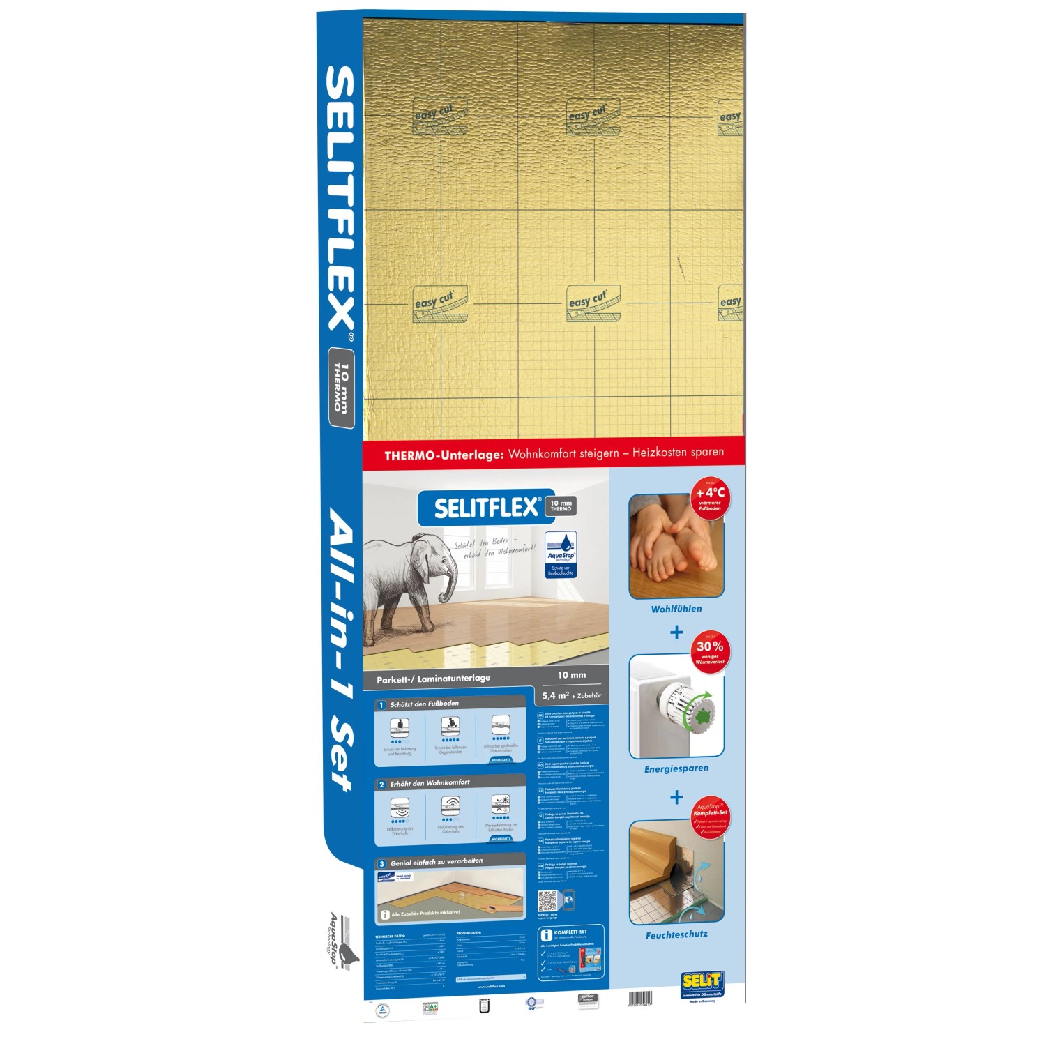 Selitflex Thermo Isolamento acustico 6 m² / spessore 10 mm Selitflex Thermo Isolamento acustico 6 m² / spessore 10 mm