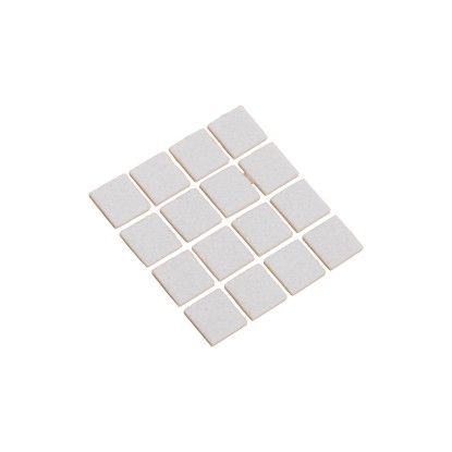 Patin en feutre angulaire autocollant Blanc 22 x 22 mm / 16 pcs Patin en feutre angulaire autocollant Blanc 22 x 22 mm / 16 pcs