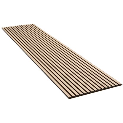 Akustikpaneel Wandverkleidung Eiche Natur auf Akustikfilz Schwarz 240 cm Akustikpaneel Wandverkleidung Eiche Natur auf Akustikfilz Schwarz 240 cm