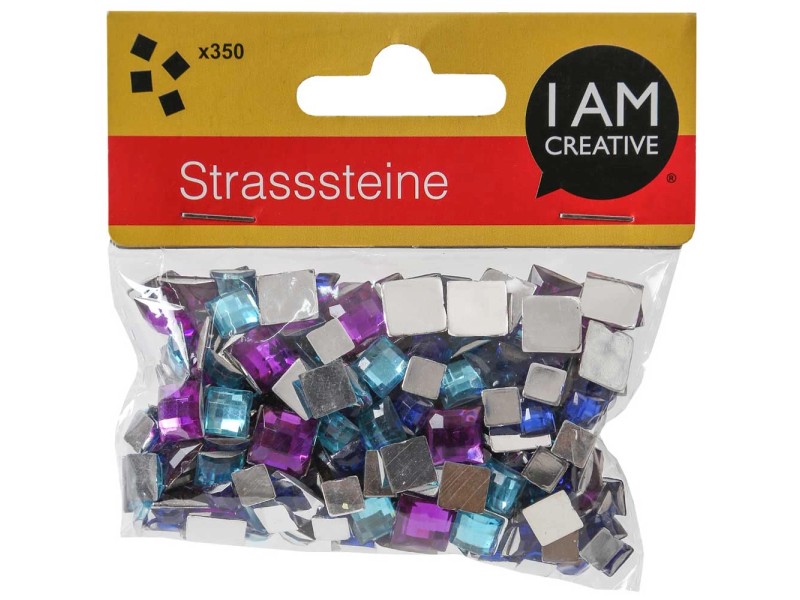 Strasssteine eckig Blau Ø 6 10 mm 350 Stk kaufen bei OBI