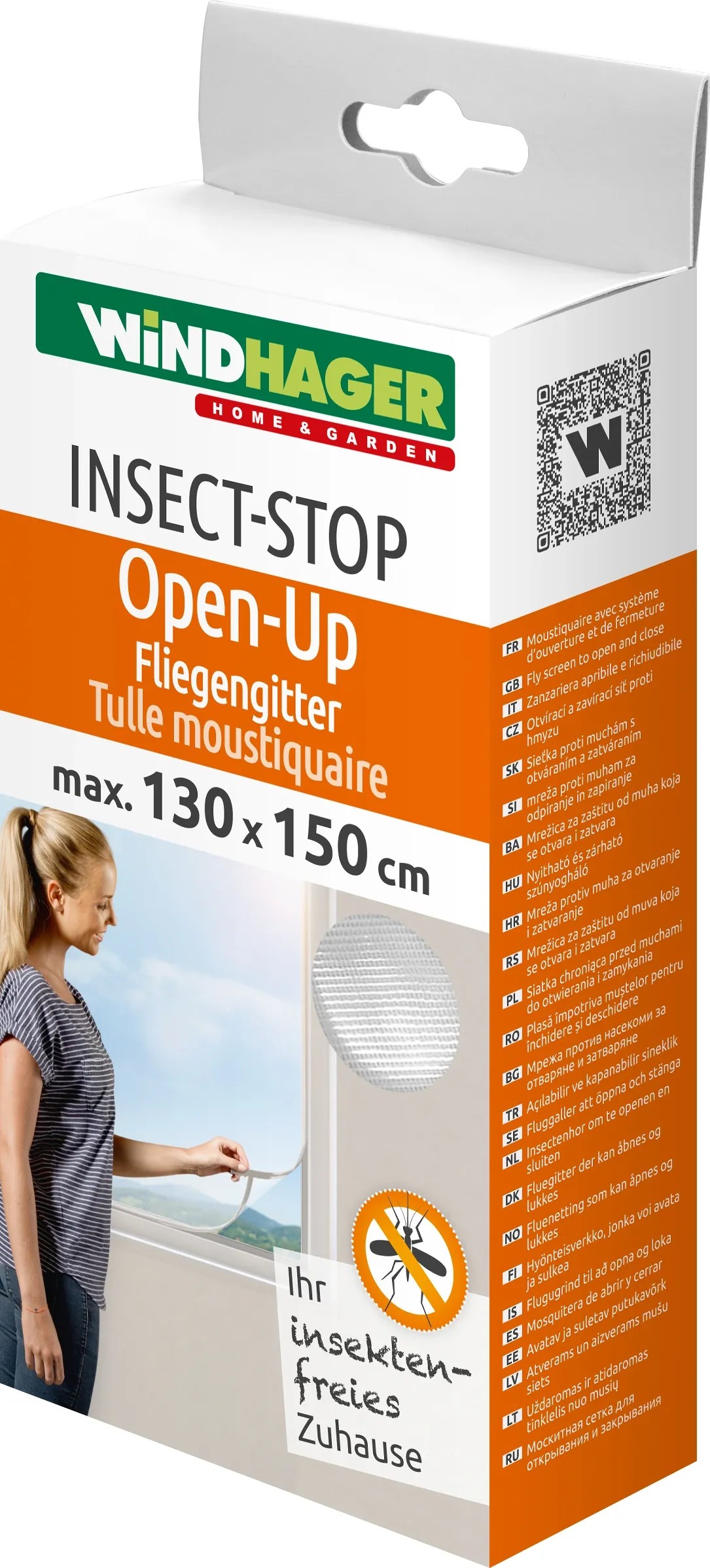 Windhager Insektenschutzrahmen IS Open-Up Weiss 130 x 150 cm Windhager Insektenschutzrahmen IS Open-Up Weiss 130 x 150 cm