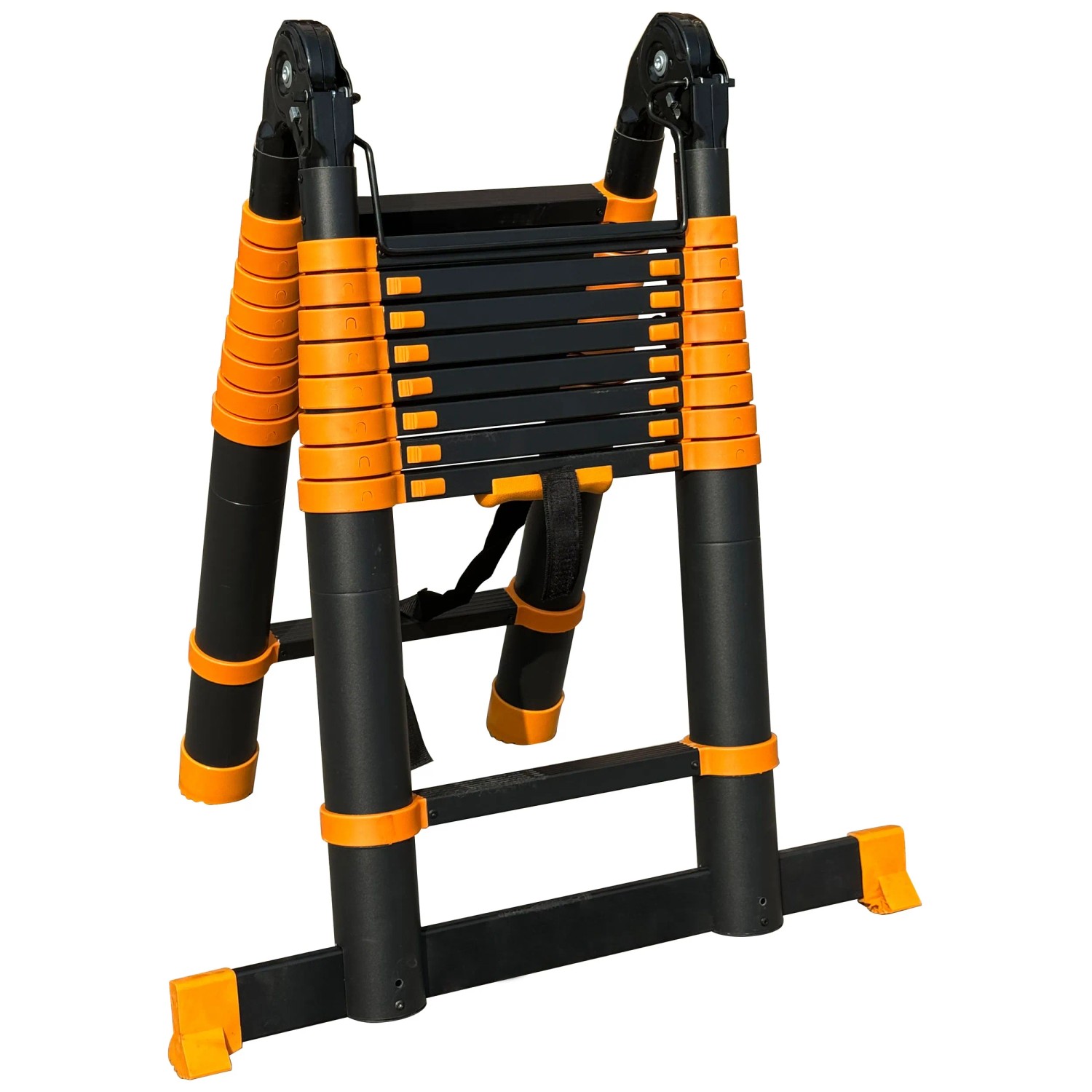 Teleskopleiter Multi YY-MT560 Aluminium Schwarz Orange Arbeitshöhe 560 cm Teleskopleiter Multi YY-MT560 Aluminium Schwarz Orange Arbeitshöhe 560 cm