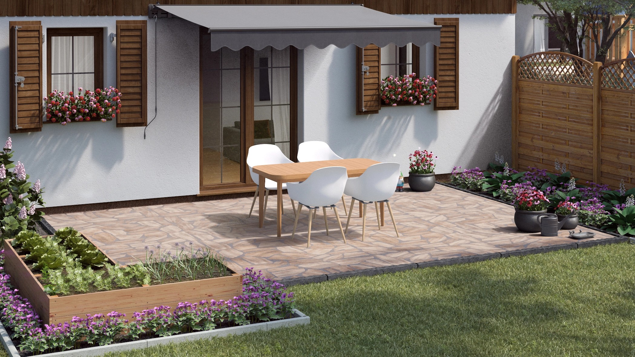 Quarzit-Polygonalplatten Rio Rosario Rosarot in diversen Grössen Quarzit-Polygonalplatten Rio Rosario Rosarot in diversen Grössen