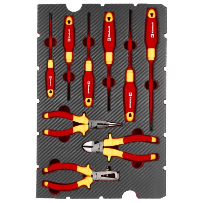 Einhell Werkzeug-Pad Elektriker-Werkzeuge E-Case 9-tlg. Einhell Werkzeug-Pad Elektriker-Werkzeuge E-Case 9-tlg.