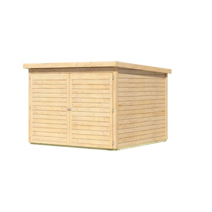 Karibu Garage per bici in legno naturale 167 x 209 x 212 cm Karibu Garage per bici in legno naturale 167 x 209 x 212 cm