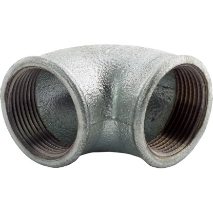 Connettore angolare a 90° ghisa malleabile 38,9 mm (Rp 1 1/4) Connettore angolare a 90° ghisa malleabile 38,9 mm (Rp 1 1/4)