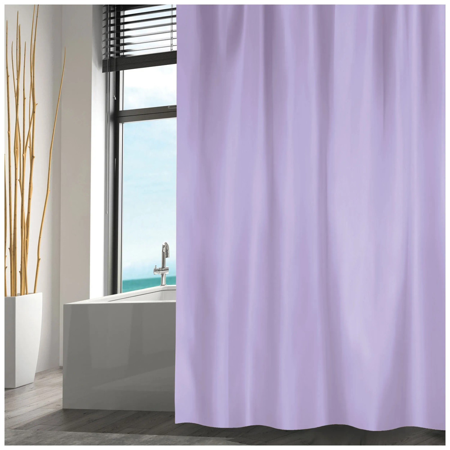 MSV Duschvorhang Lavendel Polyester 180 x 200 cm MSV Duschvorhang Lavendel Polyester 180 x 200 cm