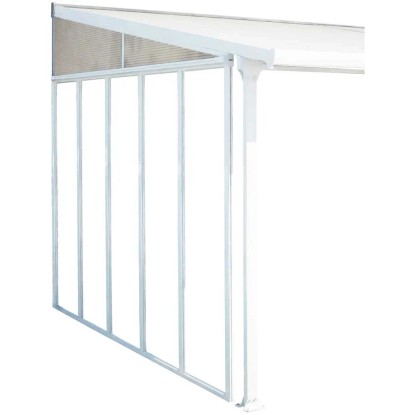 Seitenwand zur Terrassenüberdachung Feria 4 Weiss Seitenwand zur Terrassenüberdachung Feria 4 Weiss