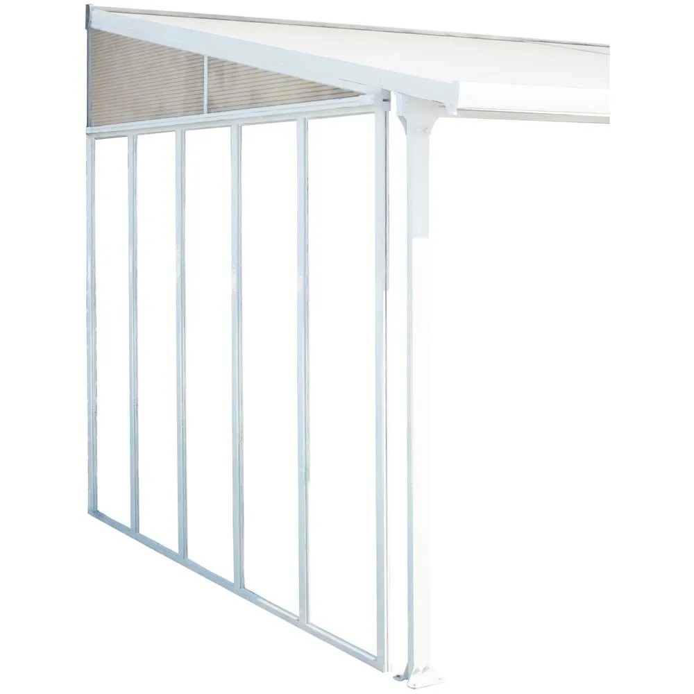 Seitenwand zur Terrassenüberdachung Feria 4 Weiss Seitenwand zur Terrassenüberdachung Feria 4 Weiss