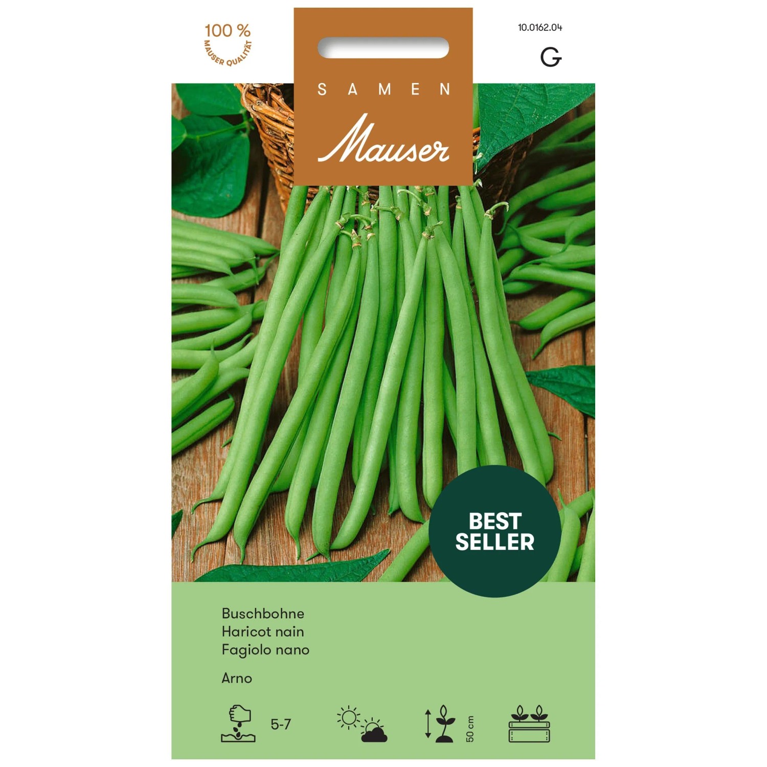 Samen Mauser Haricot nain Arno 60 g Samen Mauser Haricot nain Arno 60 g