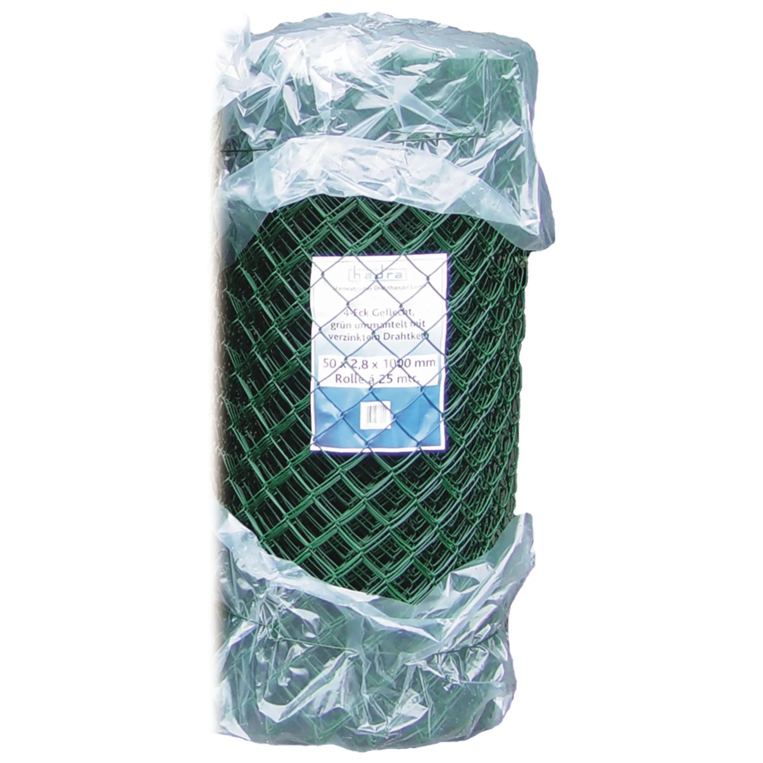 Rete metallica diagonale rivestita Verde altezza 1 m / lunghezza 12,5 m Rete metallica diagonale rivestita Verde altezza 1 m / lunghezza 12,5 m