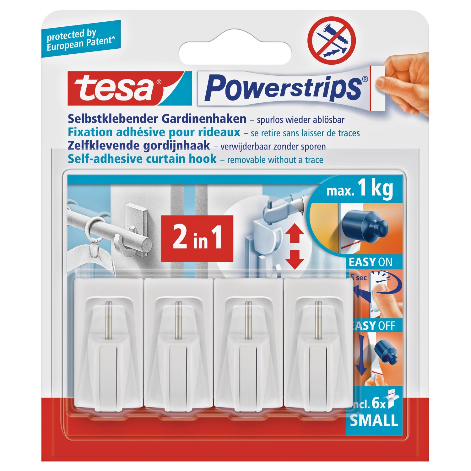 Tesa Powerstrips Vario Gardinenhaken Weiss Kaufen Bei Obi