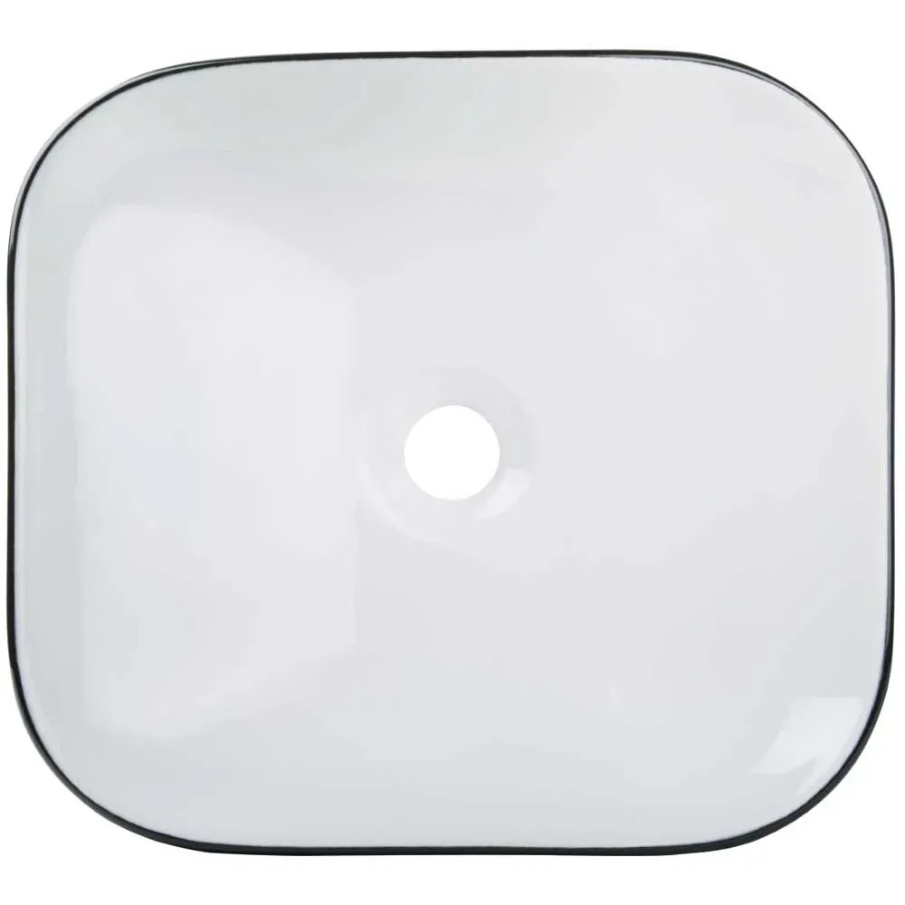 Cuando Lavabo da appoggio Bianco / Nero 45 cm Cuando Lavabo da appoggio Bianco / Nero 45 cm