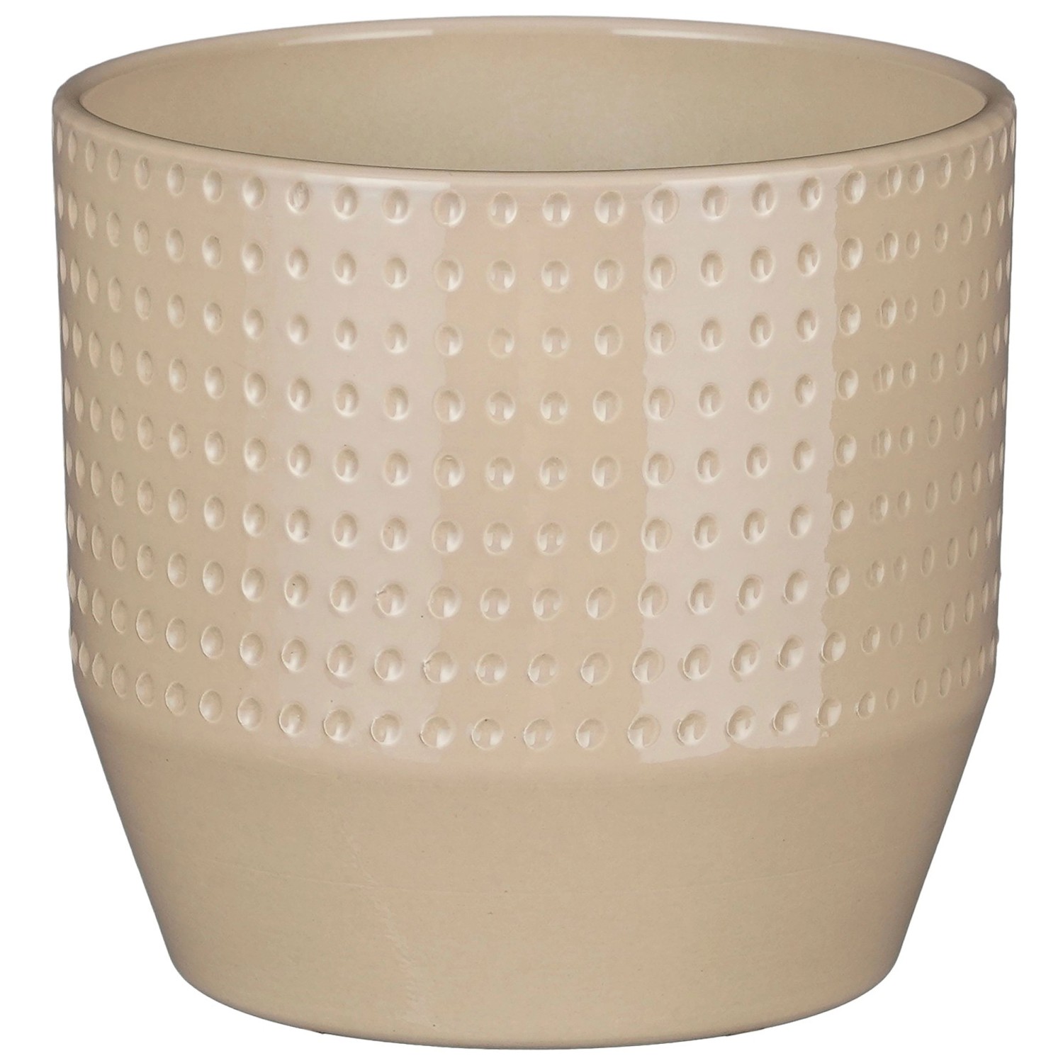 Mica Decorations Topf Nola Keramik Beige Ø 16 cm / Höhe 14,5 cm Mica Decorations Topf Nola Keramik Beige Ø 16 cm / Höhe 14,5 cm