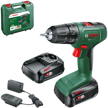 Bosch Akku-Bohrschrauber EasyDrill 18V-40 inkl. 2-Ah-Akkus / 1 x Koffer Bosch Akku-Bohrschrauber EasyDrill 18V-40 inkl. 2-Ah-Akkus / 1 x Koffer