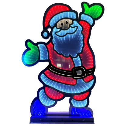 LED-Figur Weihnachtsmann Infinity Outdoor Multicolor (HxBxT) 4,5 x 41 x 60 cm LED-Figur Weihnachtsmann Infinity Outdoor Multicolor (HxBxT) 4,5 x 41 x 60 cm
