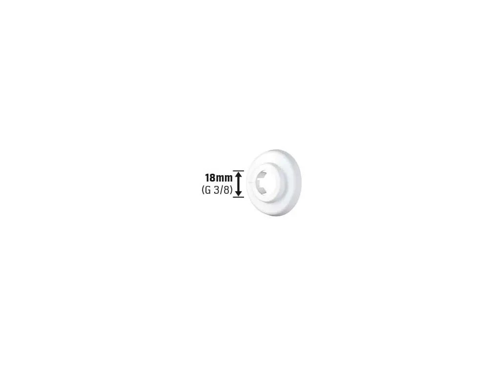 Scharnierrosette Weiss Ø 18 mm 10 Stk. Scharnierrosette Weiss Ø 18 mm 10 Stk.