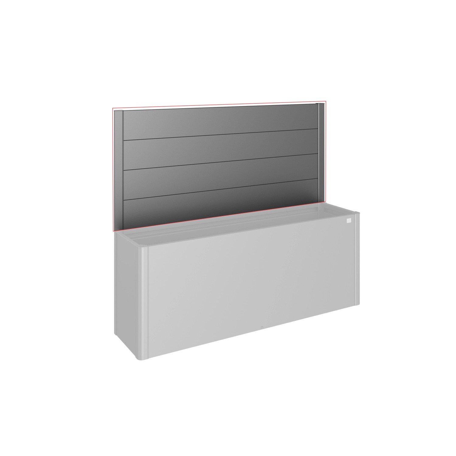 Biohort Sichtschutz DaVinci o. Acrylglas Gr. 2 m Dunkelgrau-Metallic Biohort Sichtschutz DaVinci o. Acrylglas Gr. 2 m Dunkelgrau-Metallic