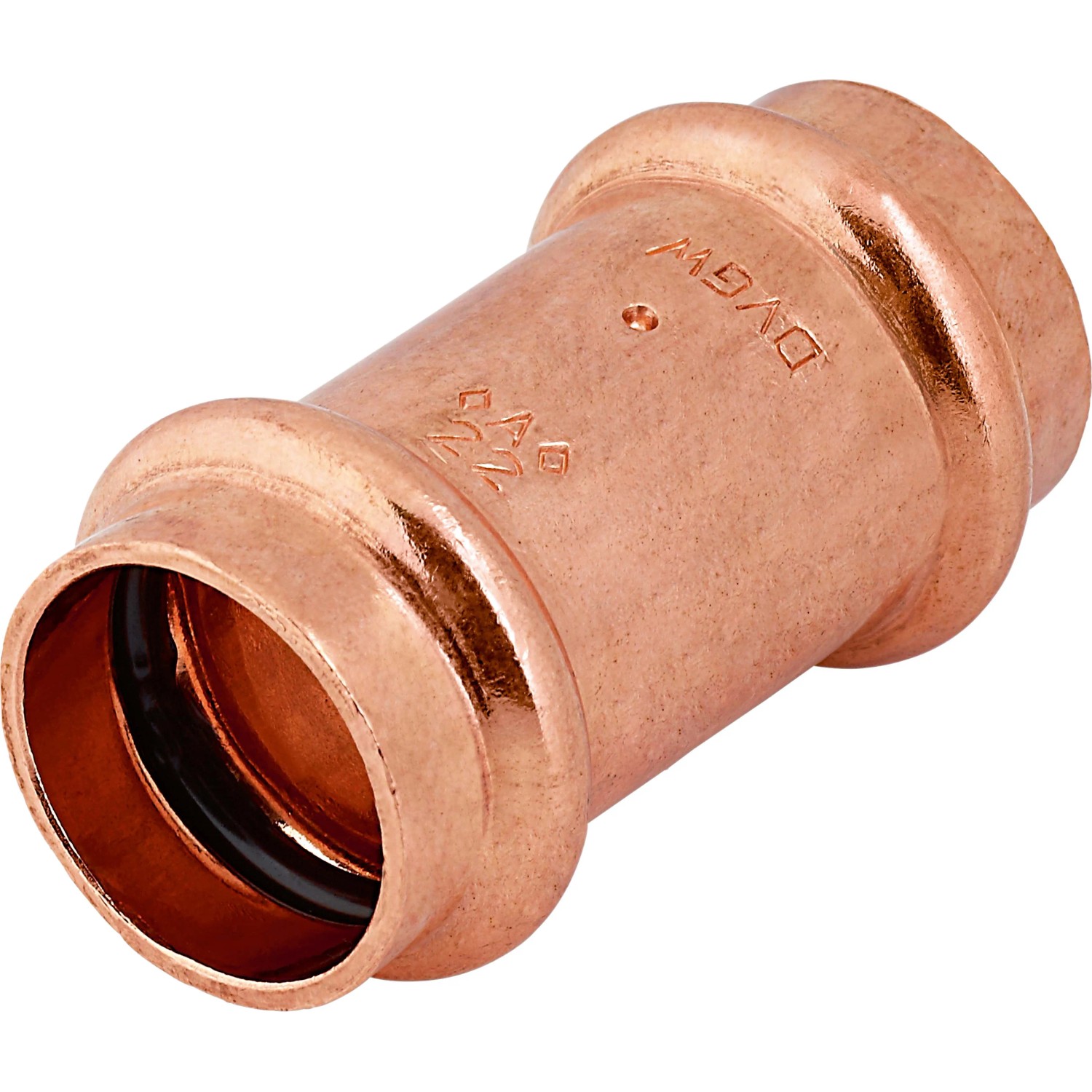 Manicotto a pressare rame Ø 22 mm Manicotto a pressare rame Ø 22 mm