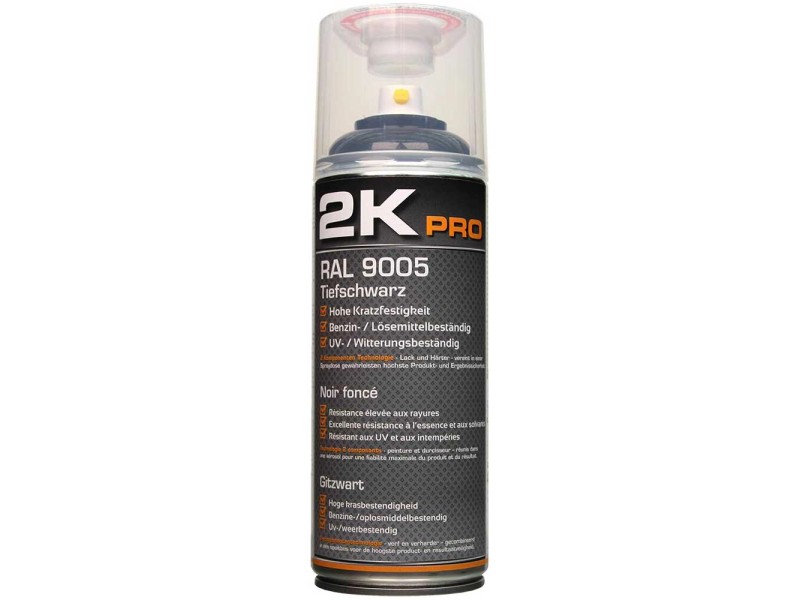 2K Klarlackspray RAL 9005 Tiefschwarz glänzend 400 ml kaufen bei OBI