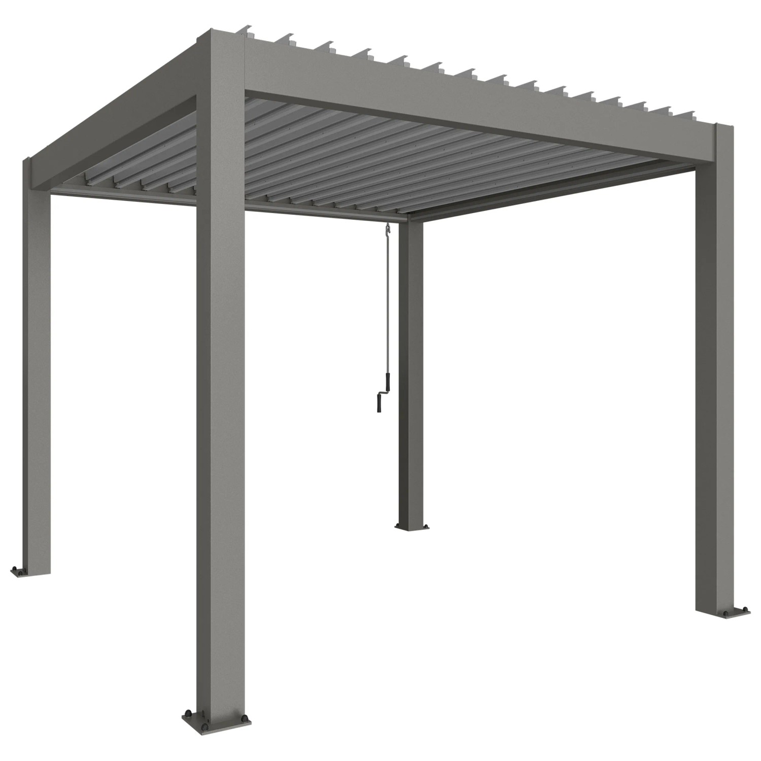 Biohort Pergola quarzgrau/silber-metallic Gr. 3 x 3 m Biohort Pergola quarzgrau/silber-metallic Gr. 3 x 3 m
