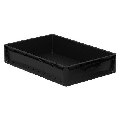 Eurobox-System Box Vollwand Schwarz (HxBxT) 12 x 60 x 40 cm Eurobox-System Box Vollwand Schwarz (HxBxT) 12 x 60 x 40 cm