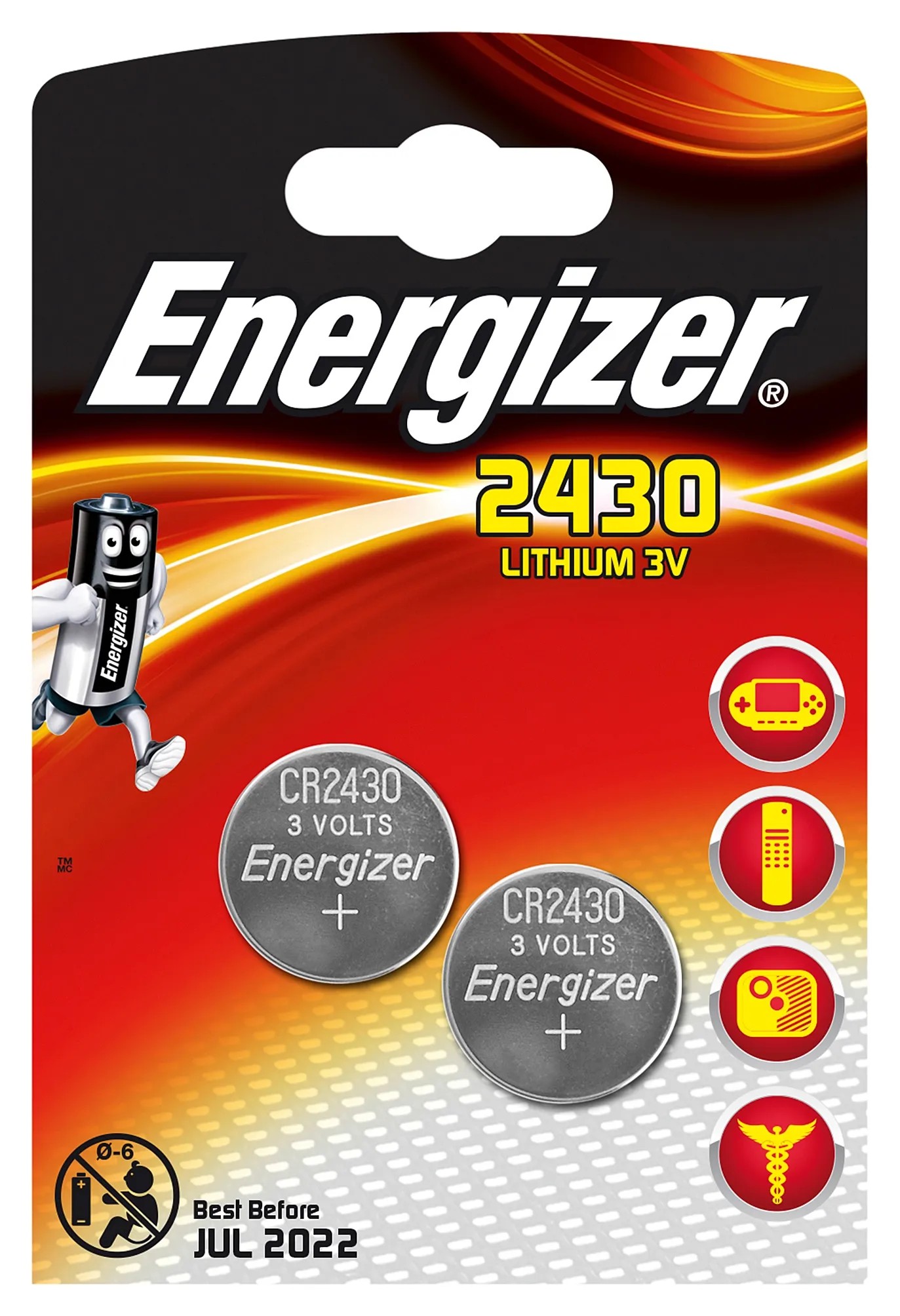 Energizer CR2430 Lithium 3 V 2er-Blister Energizer CR2430 Lithium 3 V 2er-Blister