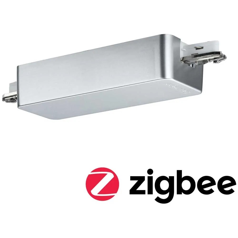 Paulmann URail-Adapter Dimm / Switch Chrom Zigbee max. 400 W / 230 V Paulmann URail-Adapter Dimm / Switch Chrom Zigbee max. 400 W / 230 V