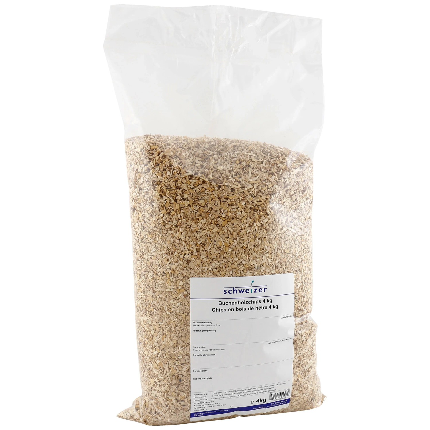 Trucioli di faggio Eric Schweizer 6 - 8 mm / 4 kg Trucioli di faggio Eric Schweizer 6 - 8 mm / 4 kg