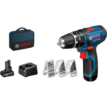 Bosch Professional Akku-Schlagbohrschrauber GSB 12V-15 inkl. 2 Akkus Bosch Professional Akku-Schlagbohrschrauber GSB 12V-15 inkl. 2 Akkus