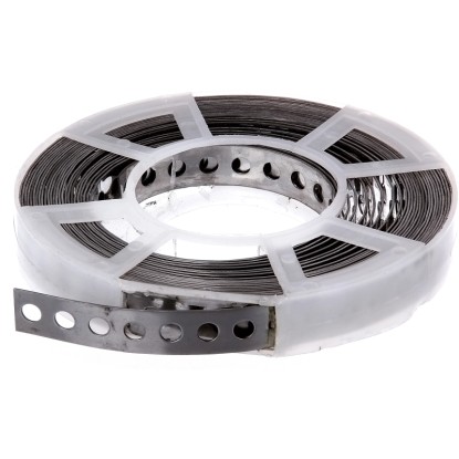 Nastro perforato acciaio inossidabile 17 mm x 1,10 m Nastro perforato acciaio inossidabile 17 mm x 1,10 m