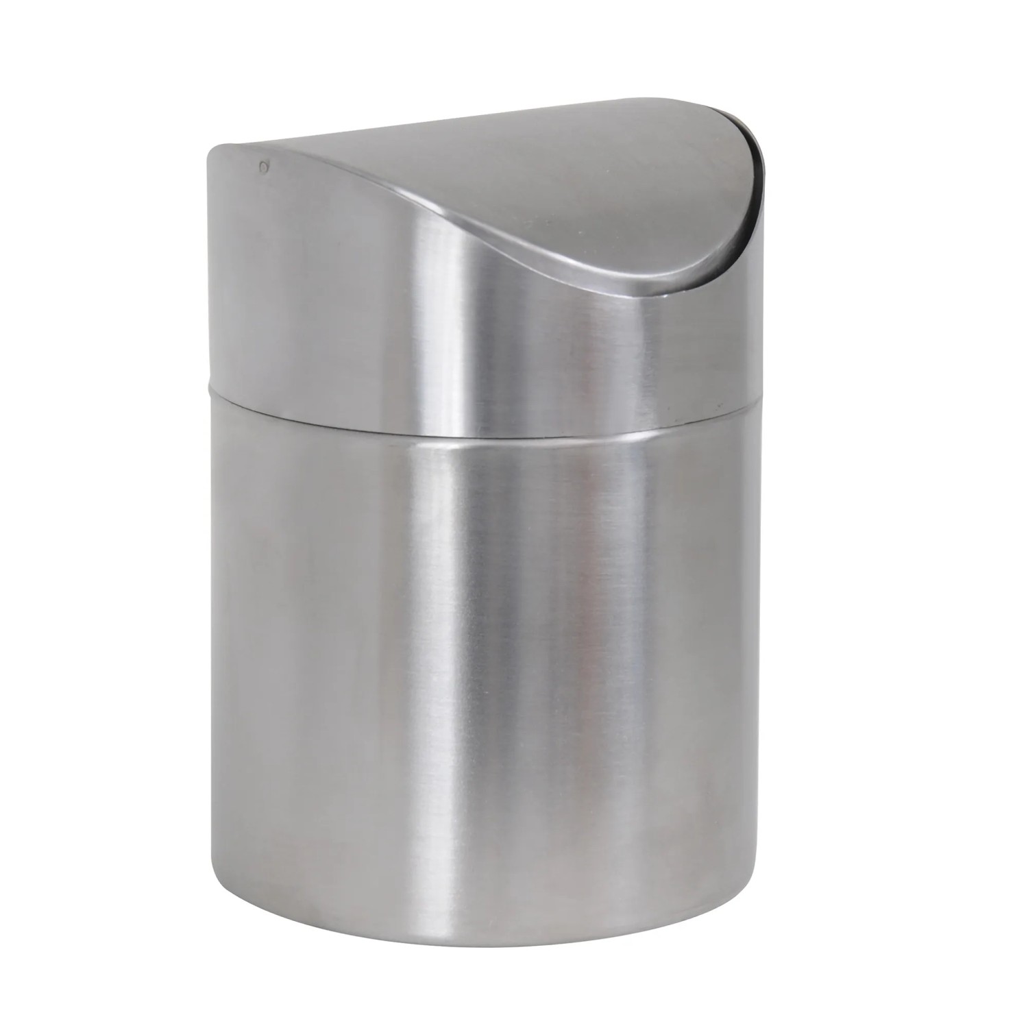 MSV Tisch-/Badezimmerabfalleimer Silber 1,2 l / Ø 12 x 16,5 cm MSV Tisch-/Badezimmerabfalleimer Silber 1,2 l / Ø 12 x 16,5 cm