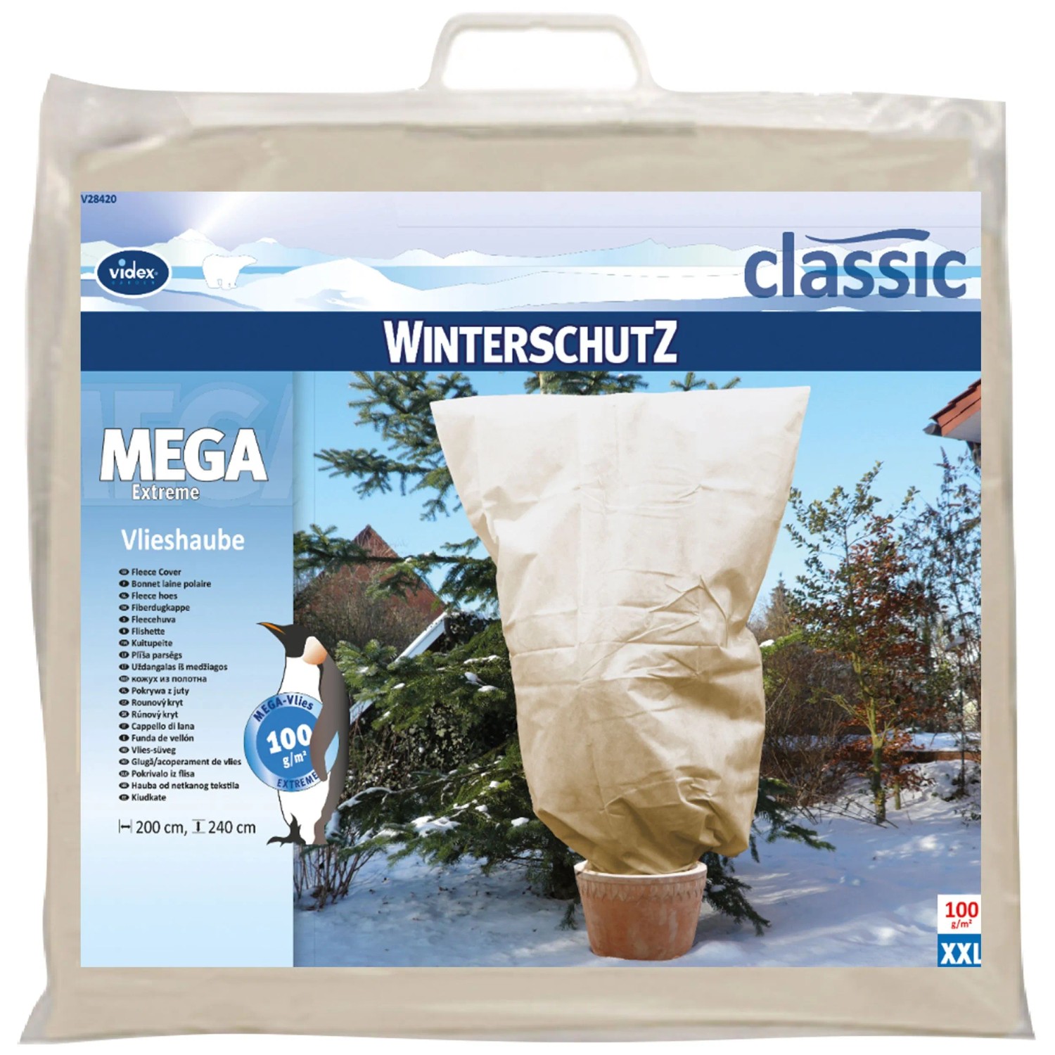 Videx Winterschutz-Vlieshaube X-Treme 240 x 200 cm Beige Videx Winterschutz-Vlieshaube X-Treme 240 x 200 cm Beige