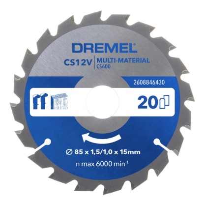 Dremel Kreissägeblatt CS600 Multi-Material Ø 85 mm Dremel Kreissägeblatt CS600 Multi-Material Ø 85 mm