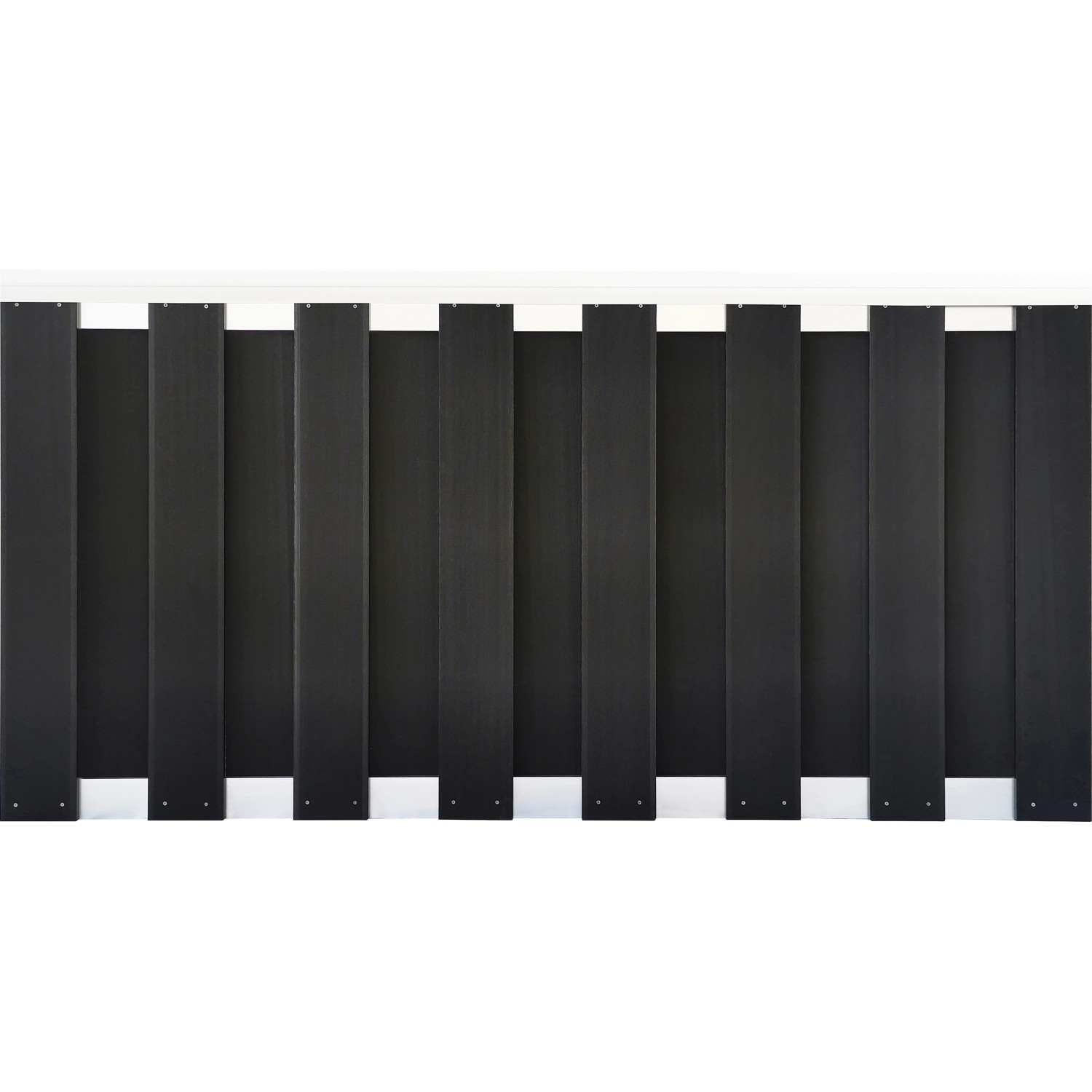 Vorgartenzaun-Element WPC Aluminium Anthrazit 90 x 180 cm Vorgartenzaun-Element WPC Aluminium Anthrazit 90 x 180 cm