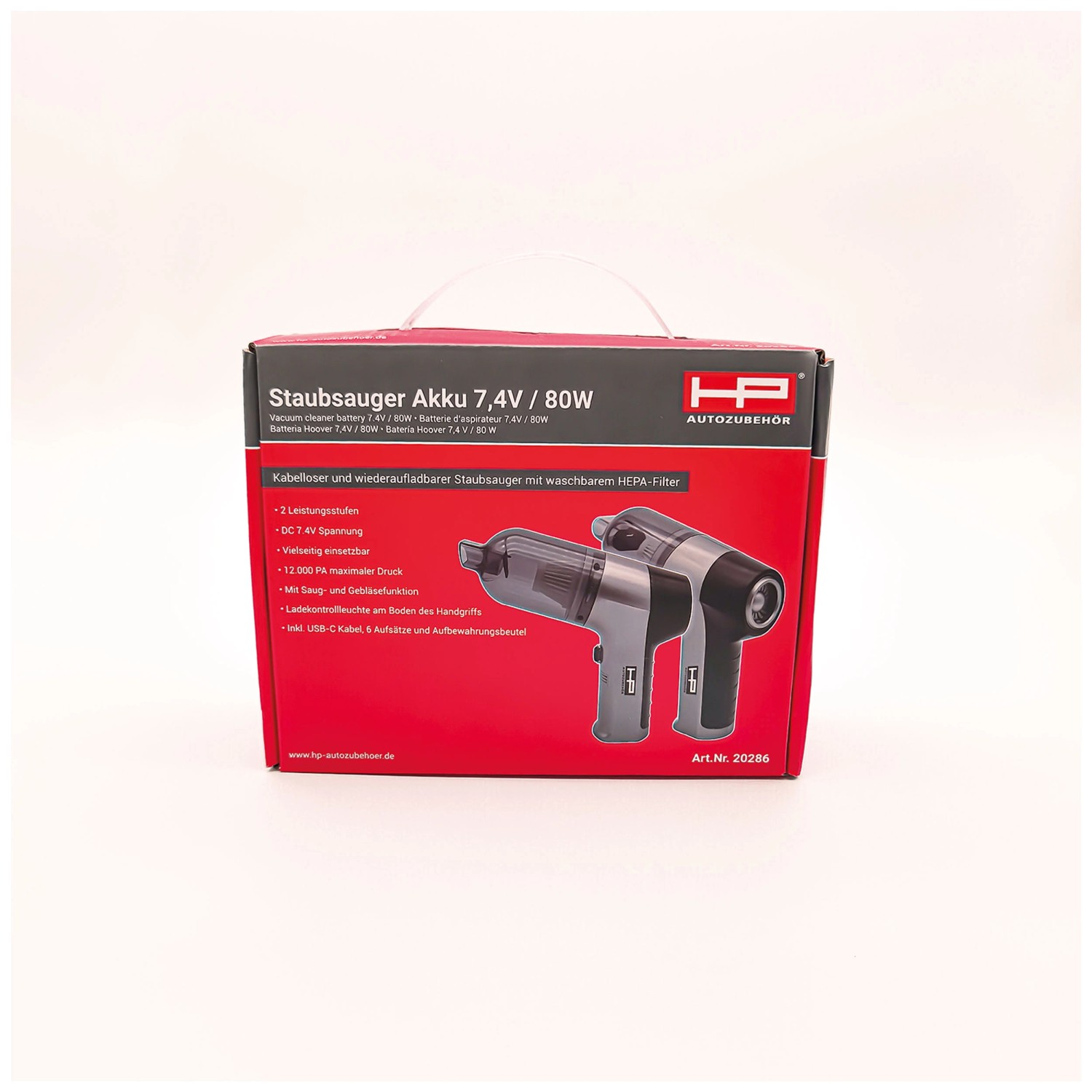 HP Autozubehör Handstaubsauger ABS-Kunststoff Schwarz 80 W HP Autozubehör Handstaubsauger ABS-Kunststoff Schwarz 80 W