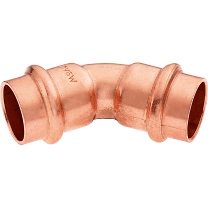Curva a pressare 45° rame Ø 18 mm Curva a pressare 45° rame Ø 18 mm