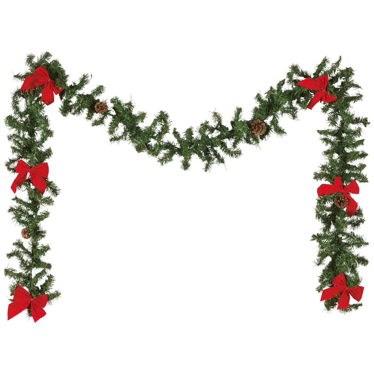 Kunsttannen-Girlande Dekoriert 270 cm Kunsttannen-Girlande Dekoriert 270 cm